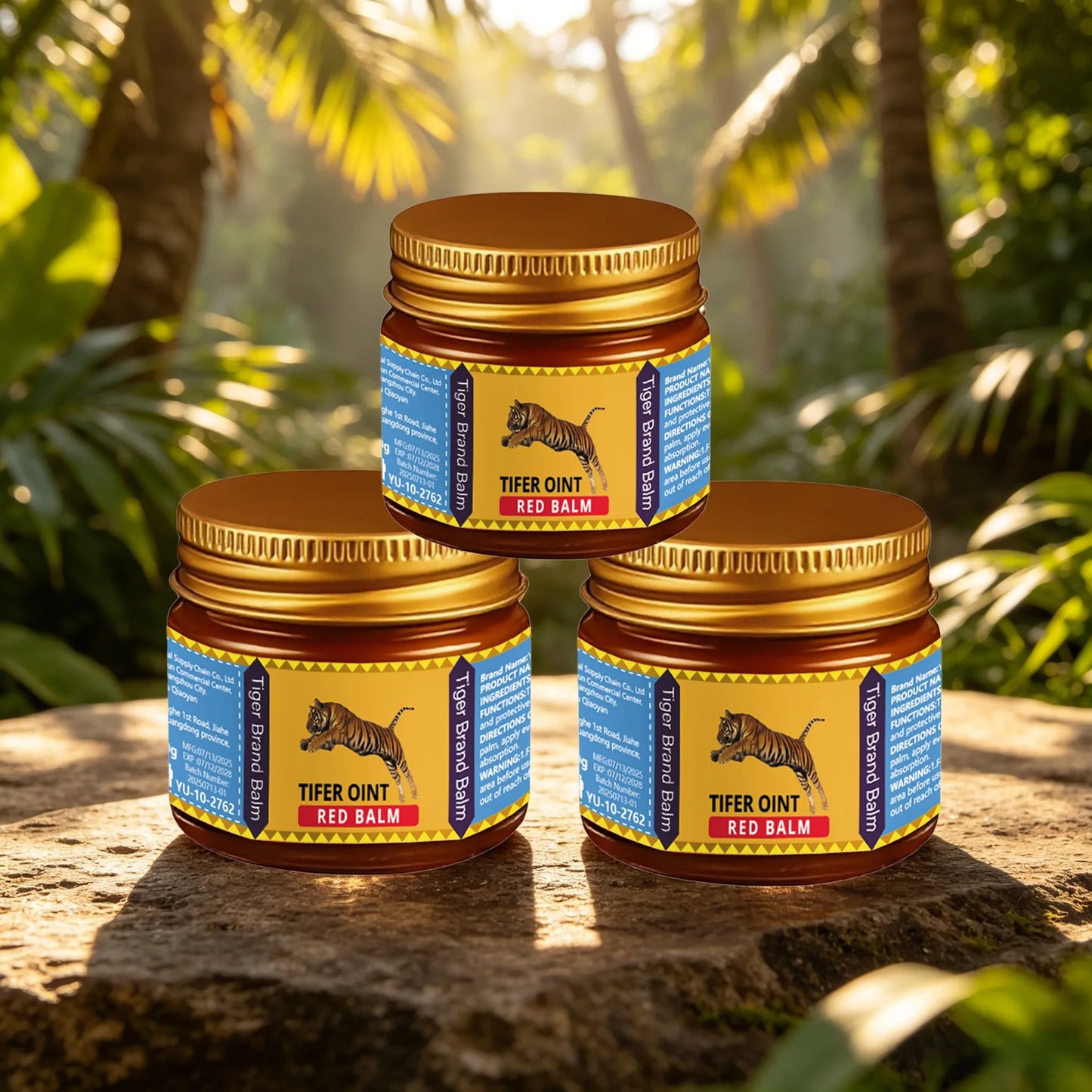Natural Ingredient Massage Cream, Tiger Red Balm Formula, Easy Absorption for Full-Body Massage & Muscle Joint Care