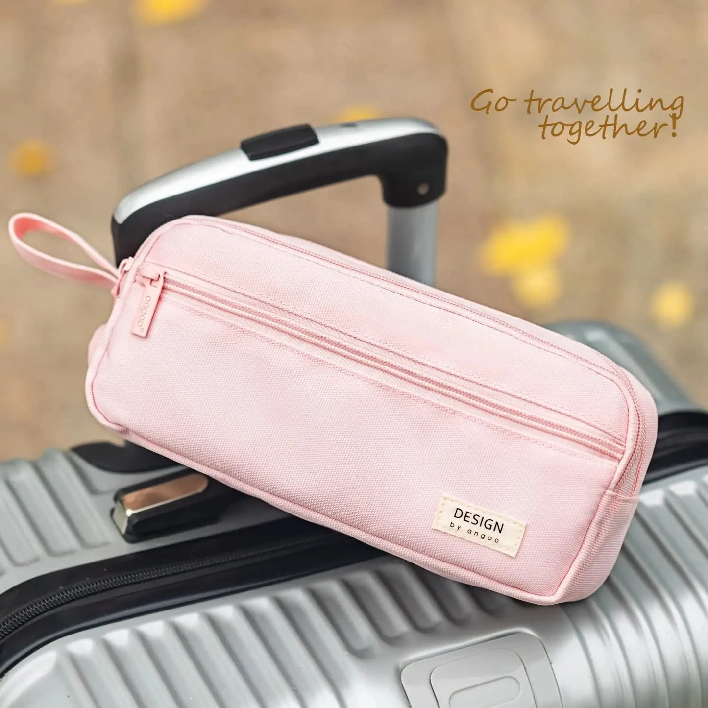 Large-Capacity Zippered Pencil Case Portable Multi-Compartment Pencil Pouch Waterproof and Durable Stationery Storage