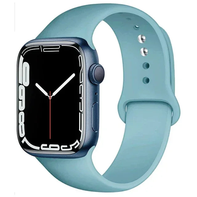 Silicone Band For Apple Watch strap 46mm 44mm 45mm 40mm 41mm 42-38mm 49mm sport bracelet iwatch series 11 10 9 8 7 6 5 SE Ultra3