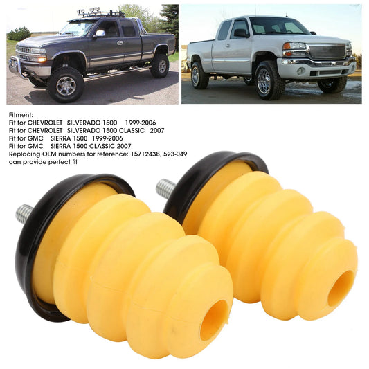 Rear Frame Bump Stop Bumpers (Pair) — Chevrolet Silverado & GMC Sierra 1500