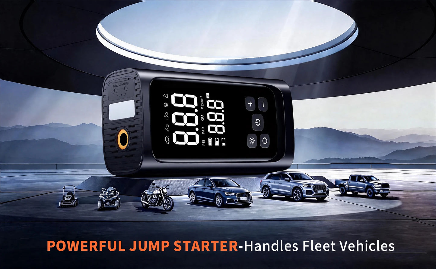 YINGBOOST Portable Smart Air Pump Tire Inflator 150PSI Air Compressor with Digital Pressure Gauge for Car Bike Motorcycle Ball