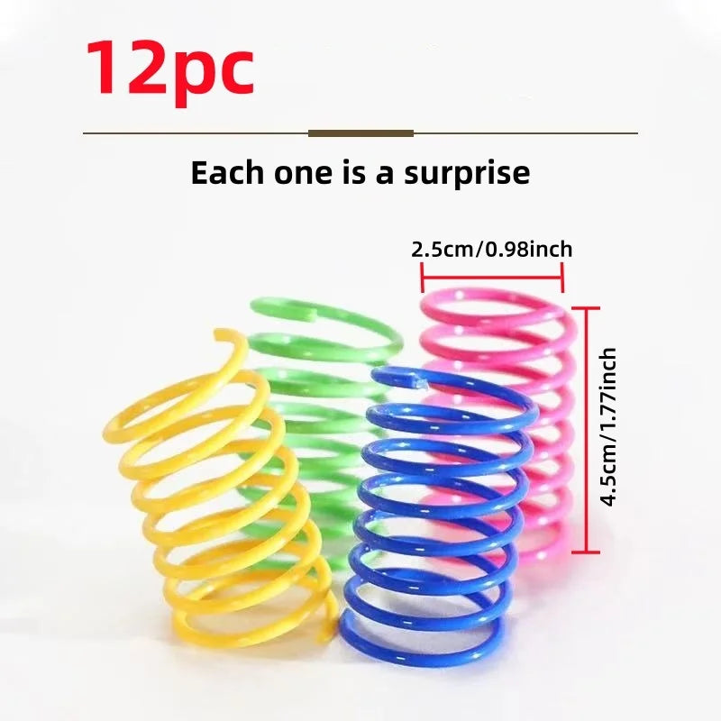 24-Piece Plastic Spiral Spring Cat Toy Set – photo 7