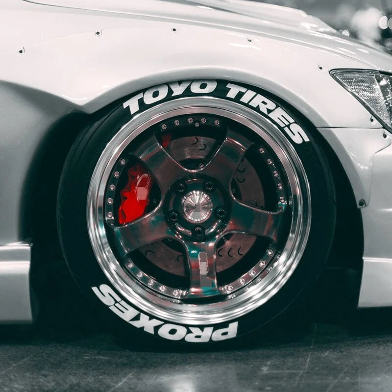 TOYO TIRES PROXES Universal 3D Auto Waterproof Tire Sticker Car Wheel Rubber Conjoined Lettering Decals Accessories