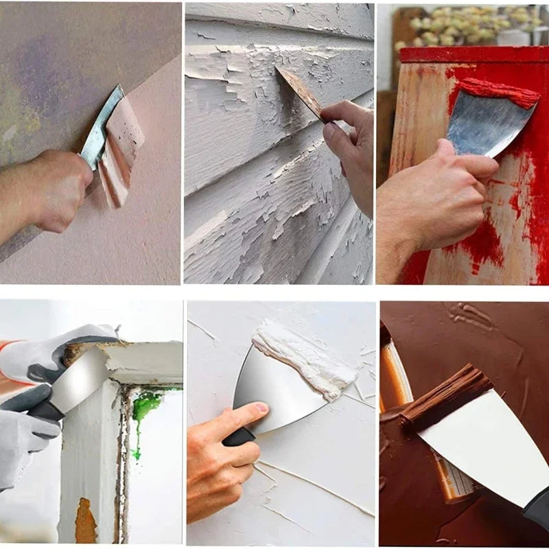 Stainless Steel Putty Knife Set 2-5in, Paint Scraper Shovel