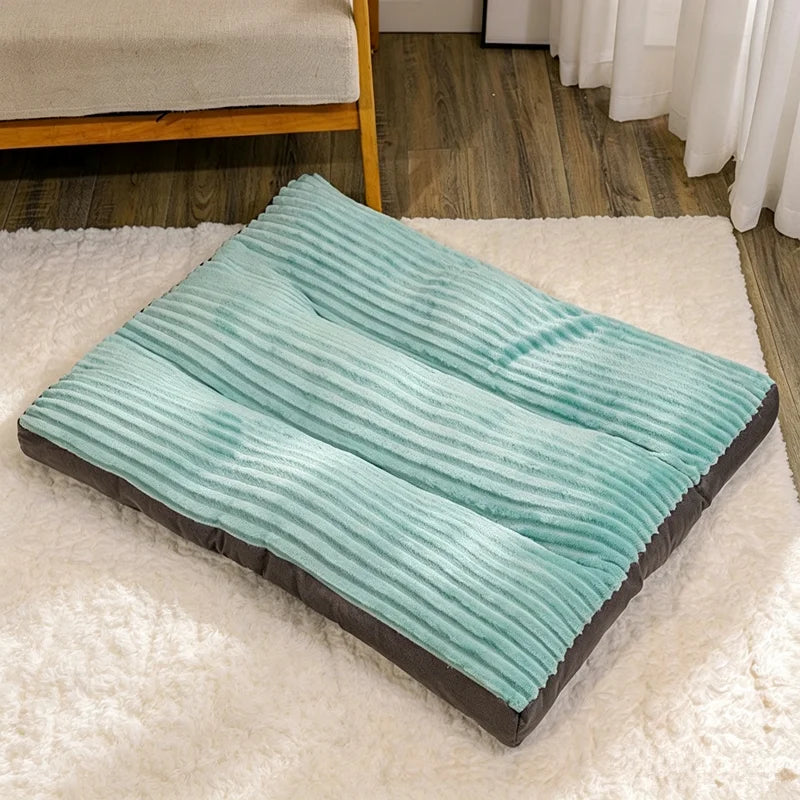 Dog Bed for Sleeping, Four‑Season Universal Pet Mat with Removable Washable Cover, Bite‑Resistant Cat Bed Cushion, Self‑Play Int