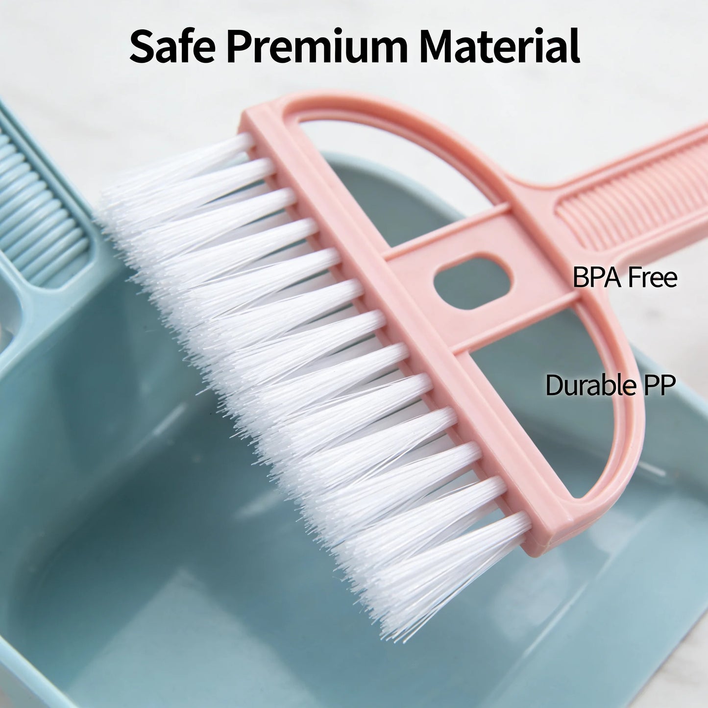 Mini Desk Broom And Dustpan Set Small Handheld Brush Dustpan For Desktop Keyboard Tabletop Cleaning