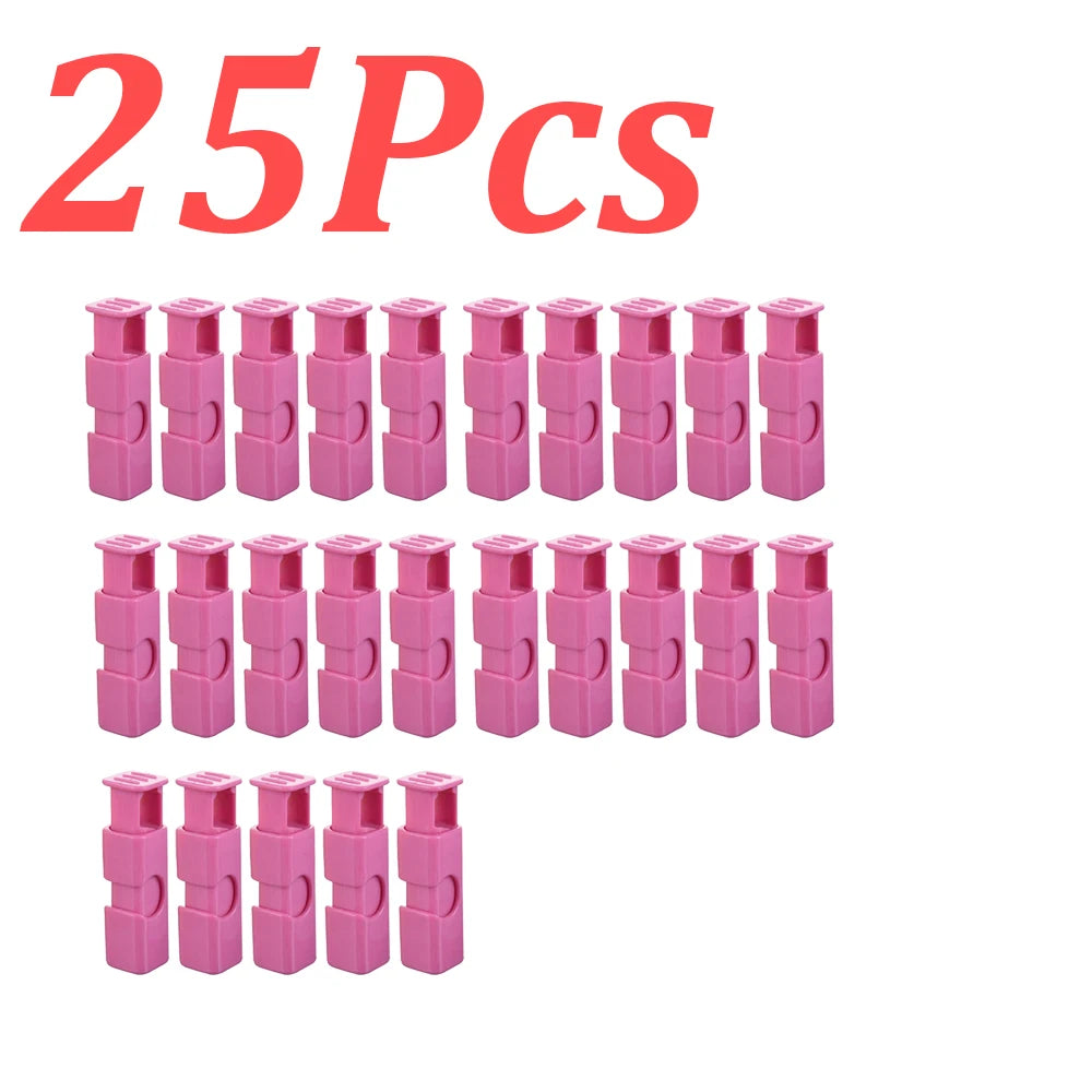 1-60Pcs Food Sealing Clips Squeeze Bread Bag Plastic Bag Sealing Clips Snack Bag Moisture-proof Fresh-keeping Clips Reusable
