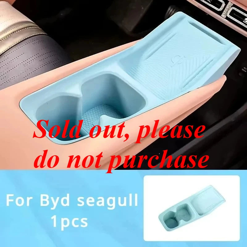 For BYD Seagull Wireless Charging Silicone Pad Interior Cup Holder Special Products Decorative Protection Artifact Accessories