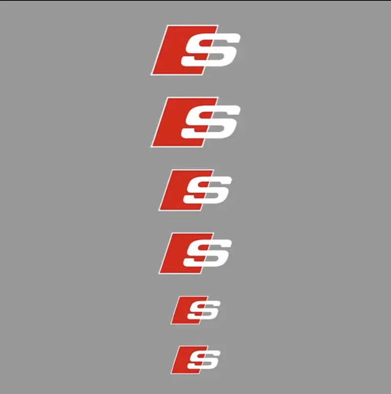 Brake Caliper Decals — Heat-Resistant Waterproof Stickers (6-Pack)
