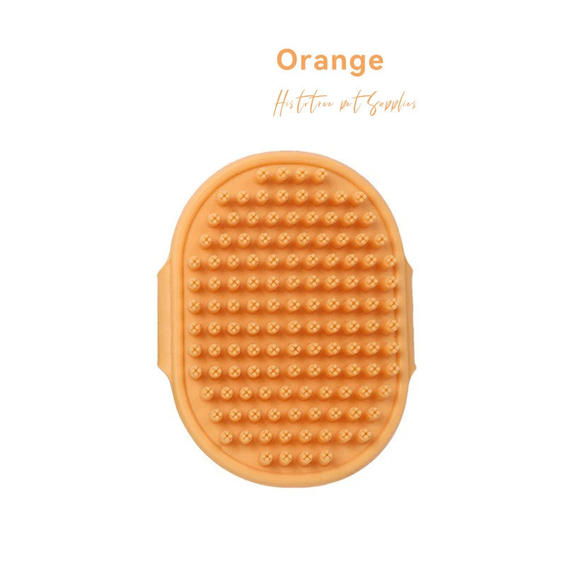 Rubber Dog Bath Brush with Ring Handle - Pet Shedding Comb - photo 9