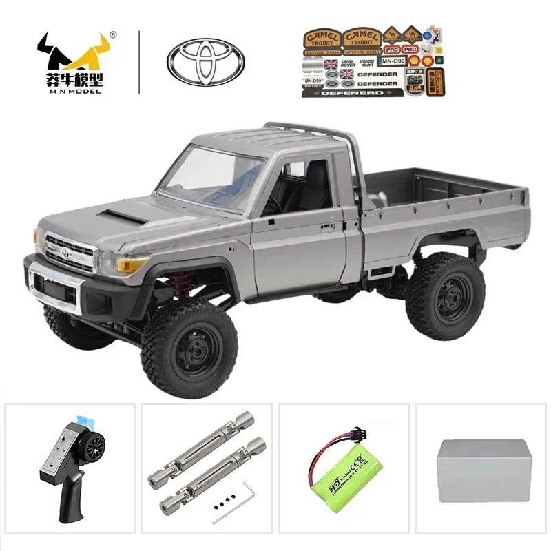 The New MN MN82s MN82 Genuine Toyota LC79 Pickup Remote Control Mode Four-wheel Drive Off-road Mountain Bike Toy Christmas Gift