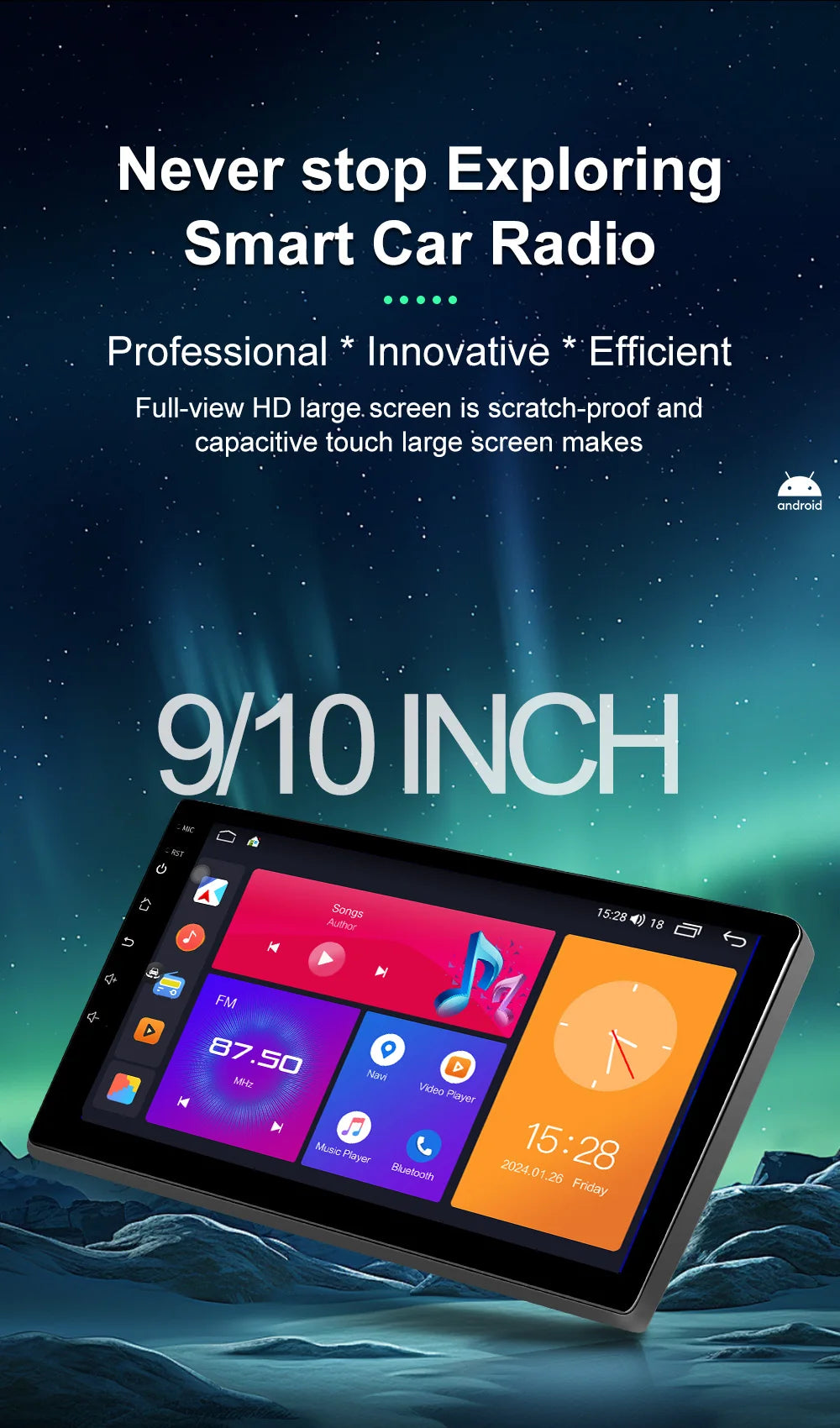 Android 15 For Chevrolet Spark M300 2009-2016 Car Radio Multimedia Video Player Navigation GPS wireless android Carplay 4G WIFI