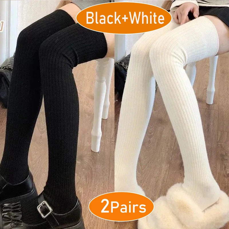 Women's Knit Knee High Socks, Soft Fuzzy