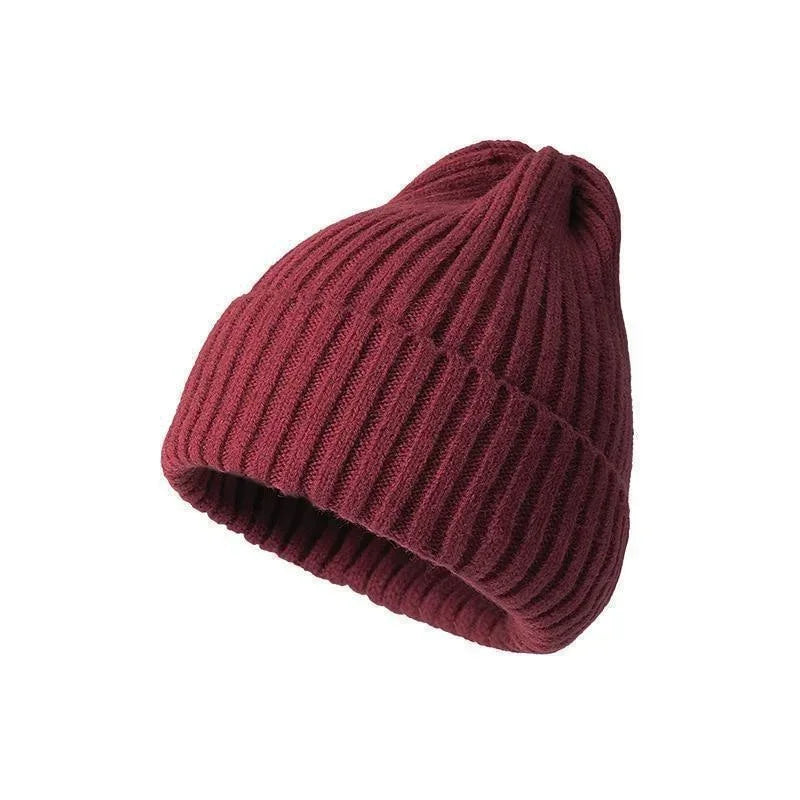 Unisex Crochet Knit Beanie - Solid Color Winter Hat for All Ages - photo 9