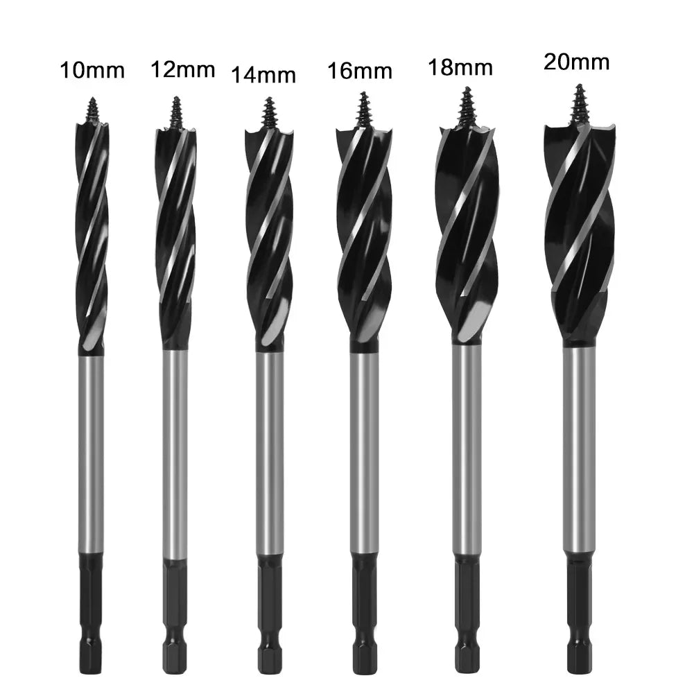 Hole Opener 10-35mm 1/4'' Hex Shank Twist Drill Bit, Reamer Auger Carpenter Joiner broca Drill Bits for Wood  Woodworking Tools