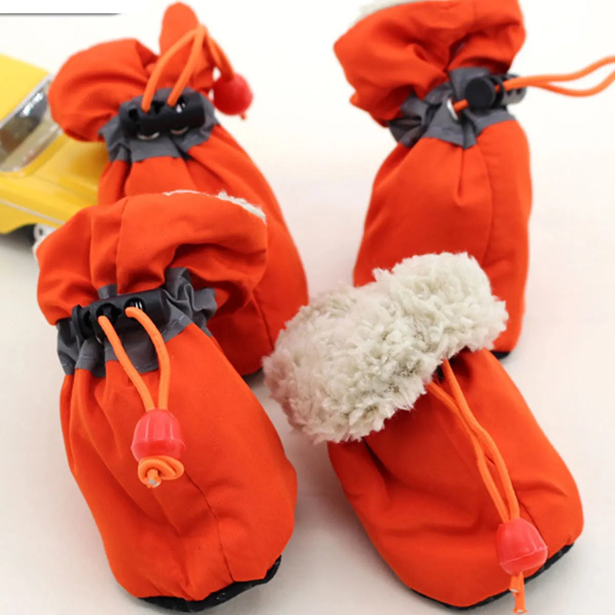 Fleece Dog Snow Booties - Reflective Anti-Slip Pet Winter Shoes - photo 12