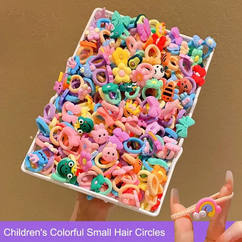 Girls' Hair Braiding Elastic Bands – Resin & Polyester, Super Elastic, Seamless & Break-Resistant