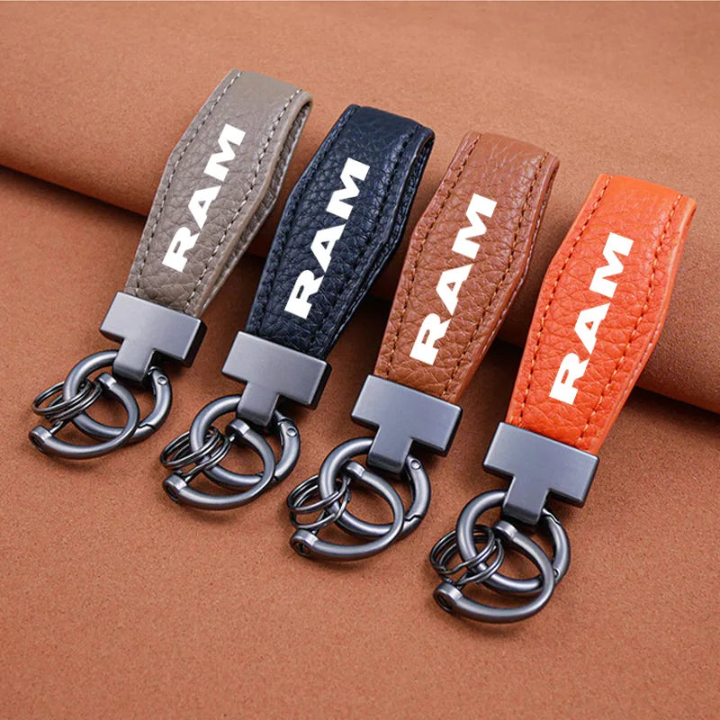 RAM Lanyard Keychain - Lychee Pattern with Gunmetal Buckle