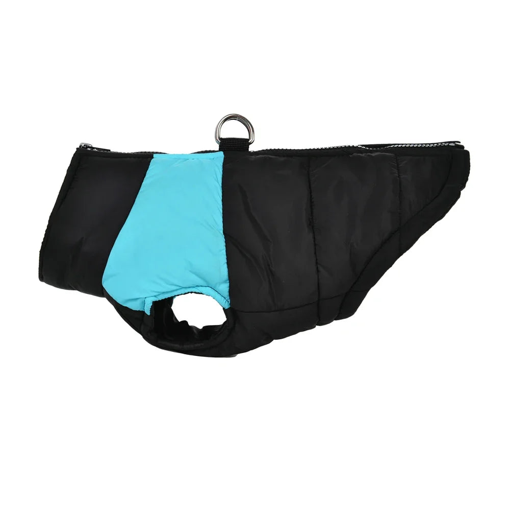 Warm Winter Dog Jacket For Winter Padded Pet Vest Coat For Small Large Dogs Waterproof Pets Clothes With D-ring Golden Retriever