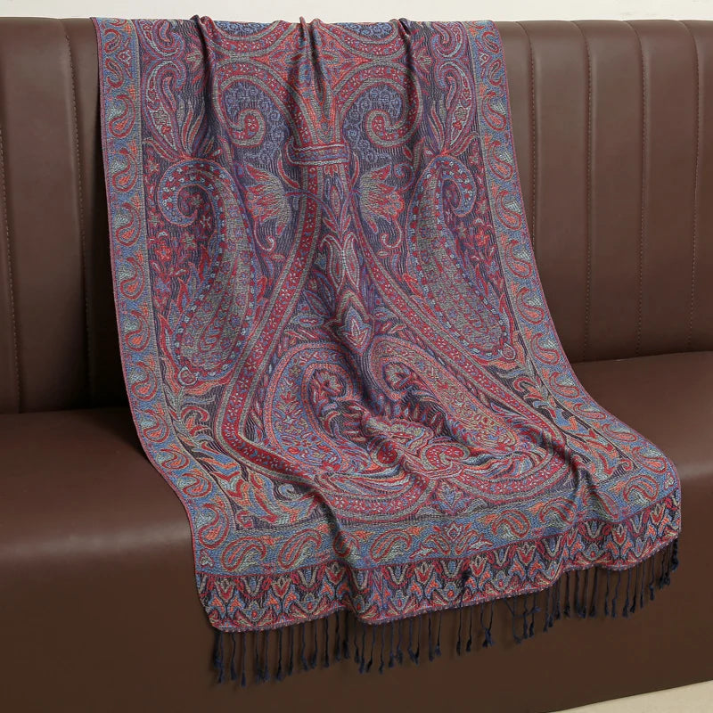 Women's Printed Pashmina Shawl, Soft Winter Scarf