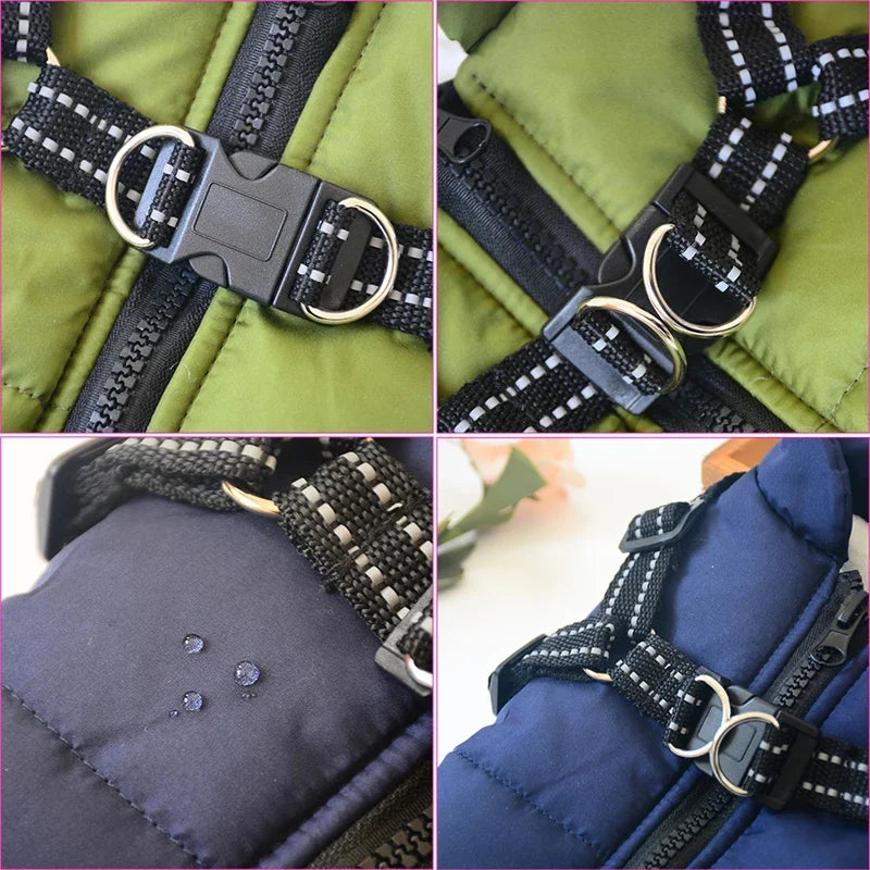 Dog Jacket Vest with Built-In Harness - Warm Winter Coat for Small Dogs - photo 5