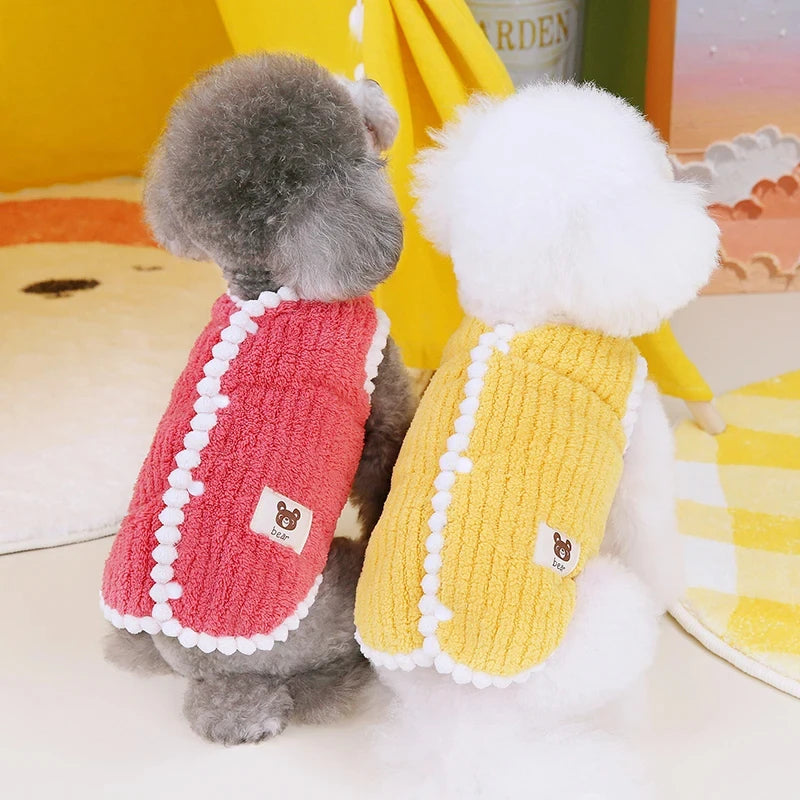 Soft Fleece Dog Coat - Cute Winter Jacket for Small Dogs and Cats - photo 3
