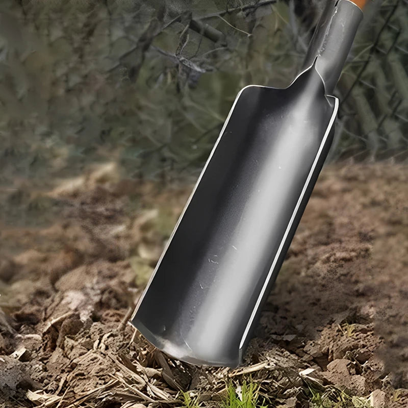 1Pc Thickened Manganese Steel Garden Shovel - Small Spade for Soil Planting Mountain Herd Agricultural Digging Work Tool