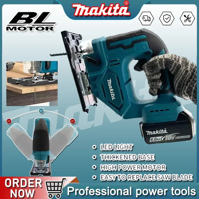 Makita Multifunctional Power Tools Handheld Portable 6 Inch Chain Saw Electric Saw,Cutter, Air Pump,Electric Dril for 18VBattery