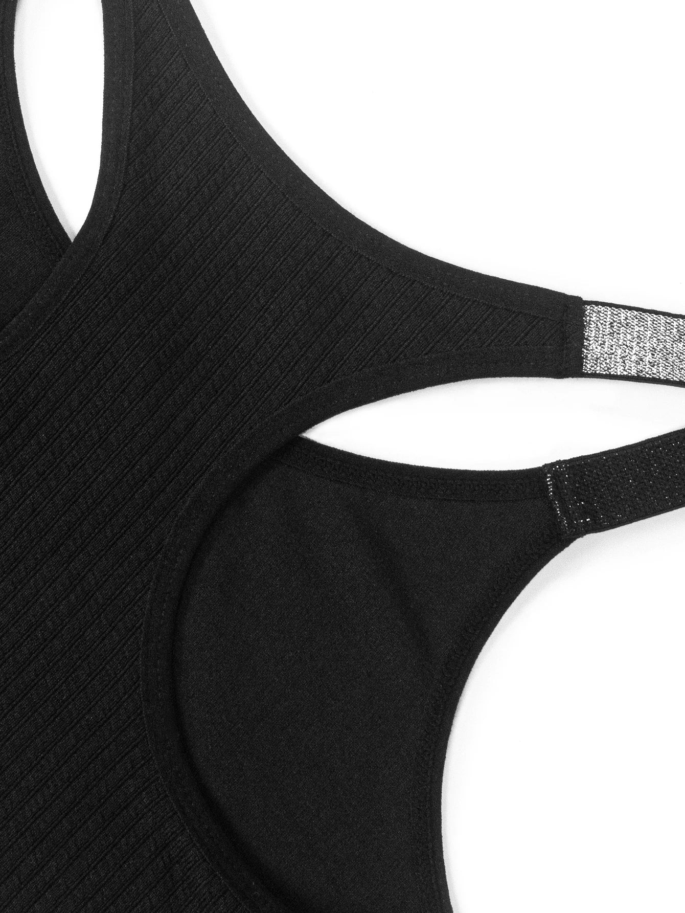 Sexy Sports Bras Fitness Women Underwear Yoga Crop Tank Top Ribbed Backless Lingerie Bras Comfortable Push Up Bralette Chic Vest