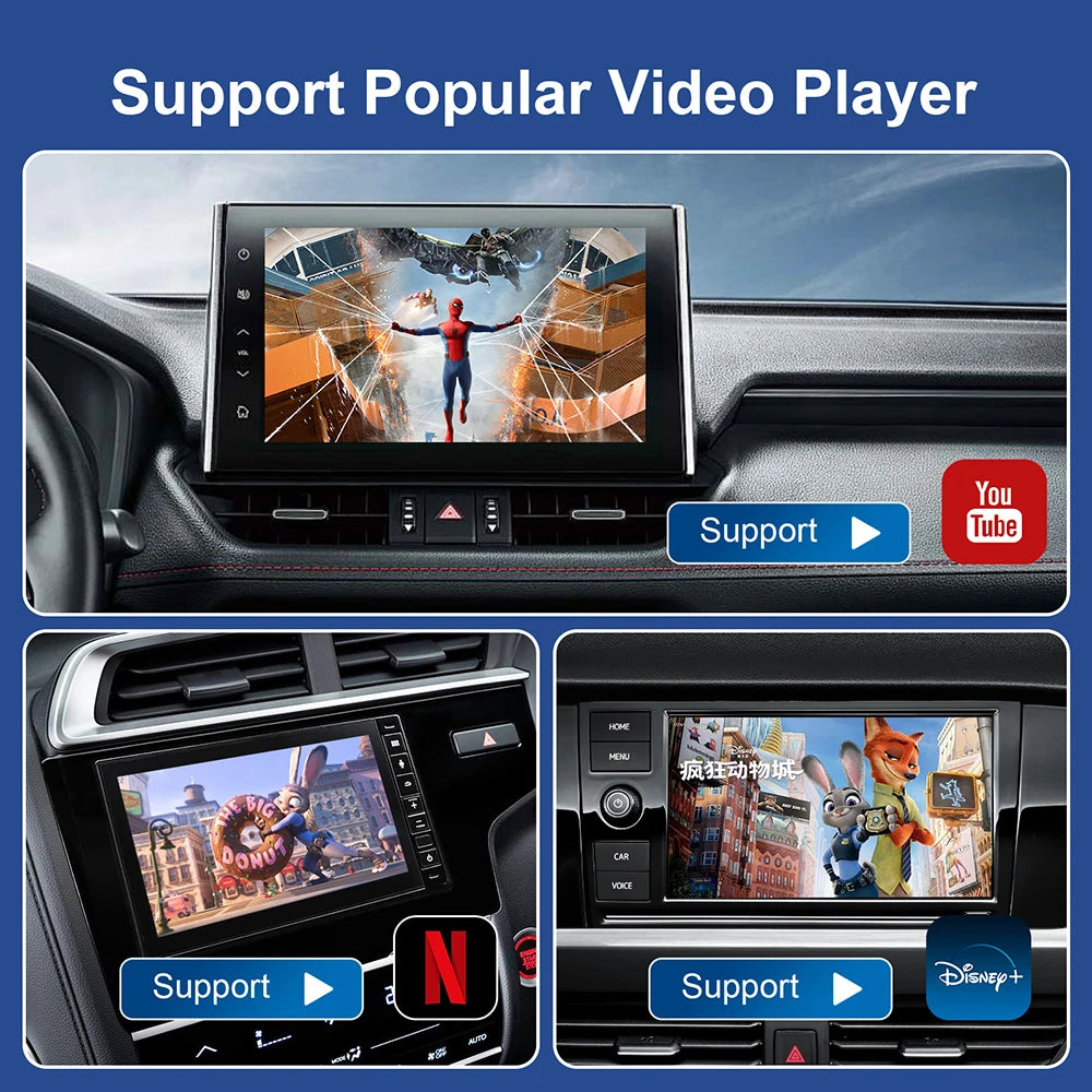 Android 13 CarPlay AI Box — Wireless CarPlay & Android Auto Adapter with App Store Support