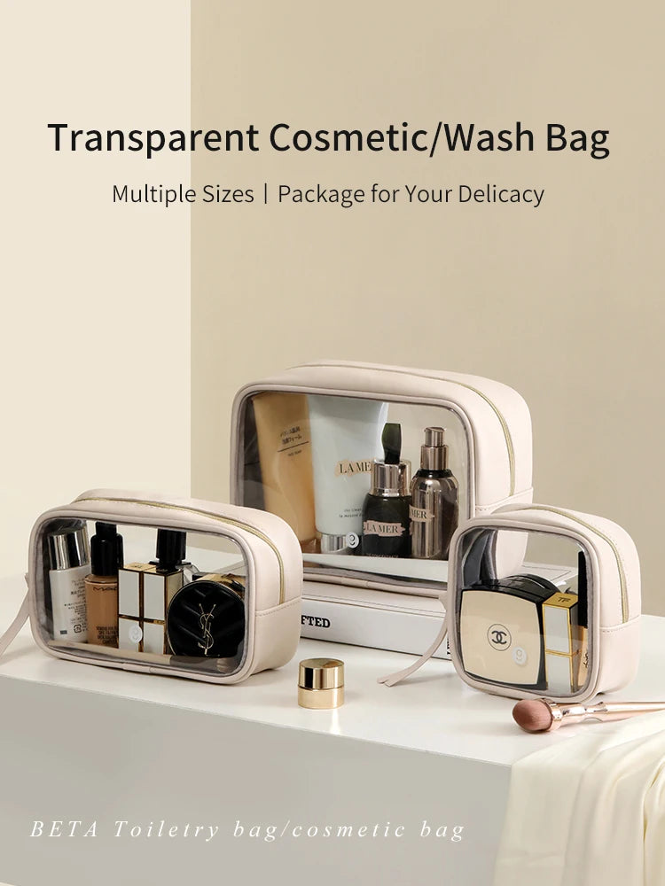 Tianzong Toiletry Bag Portable Travel Business Trip Cosmetics Bag Waterproof Transparent Cosmetic Bag