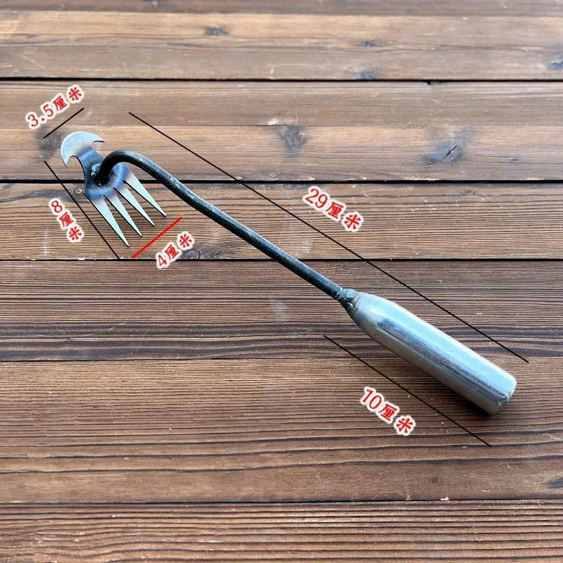 Manganese Steel Garden Hoe — Weeding & Soil-Loosening Hand Tool
