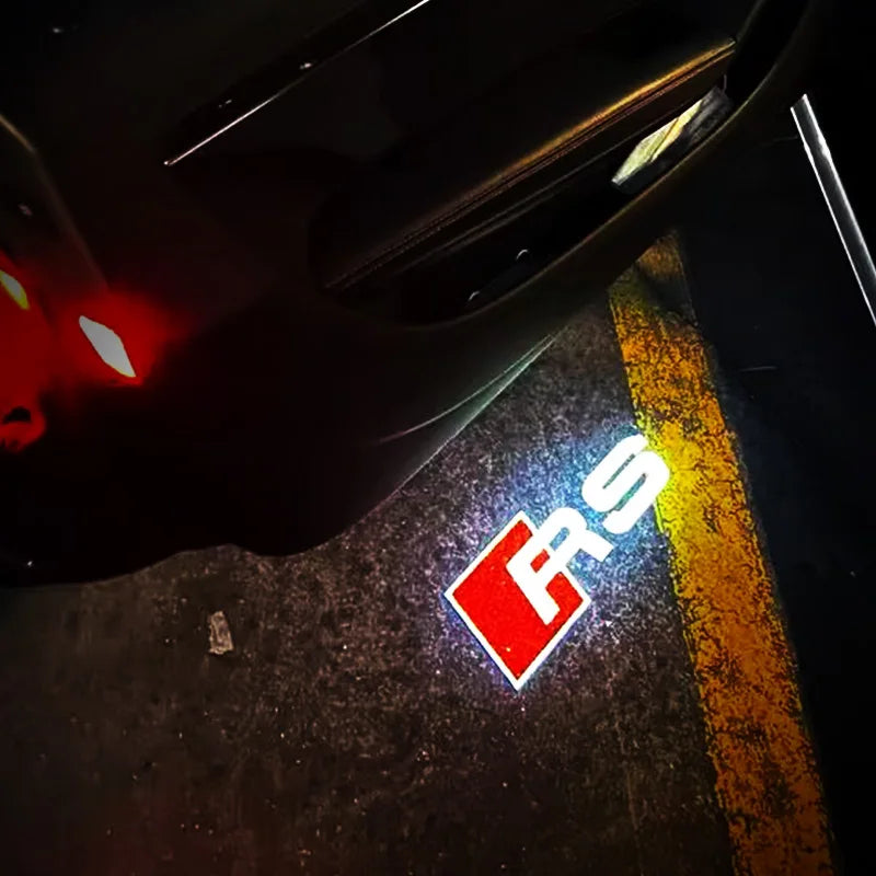 Car Door Welcome Lights Led Projector Lamps Decoration For Audi Sline A3 A1 A4 A6 B8 A5 B7 C7 A7 A8 B9 B6 C6 Q2 Q3 Q5 Q7 Q8 TT R