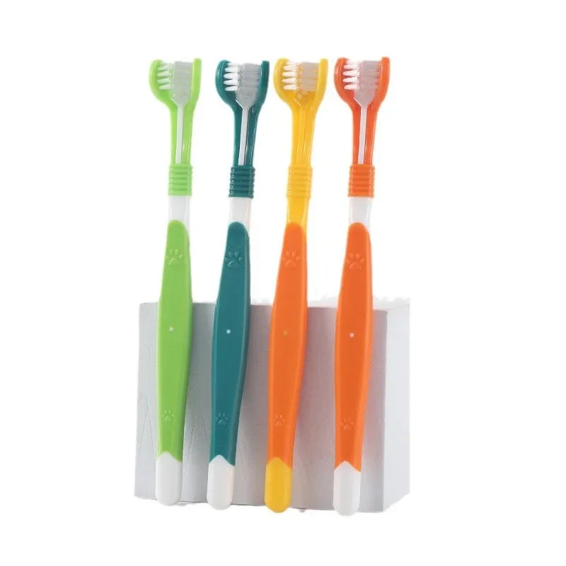 3-Head Soft Pet Toothbrush - Easy-Grip for Small Breeds – photo 8