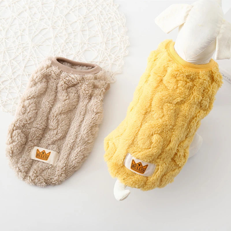 Knit Sleeve Cat and Dog Hoodie - Warm Fleece Sweater for Small Dogs - photo 2