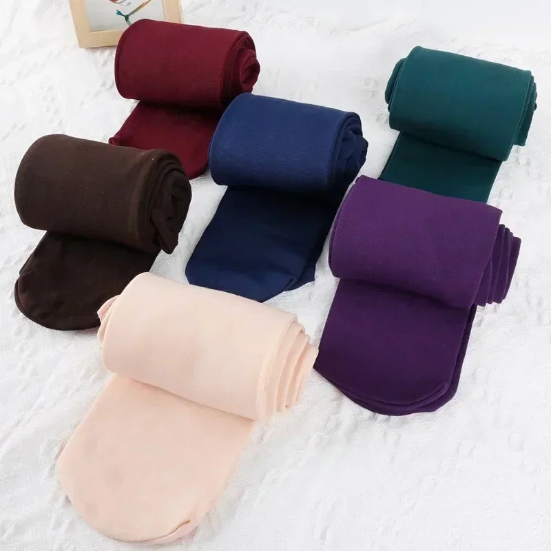 Women's Fleece Lined Sheer-Look Tights - Non-Slip Footed Thermal Pantyhose - photo 6