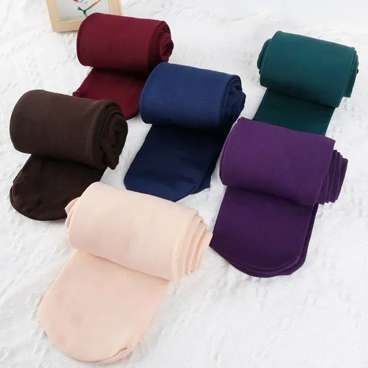 Women's Fleece Lined Sheer-Look Tights - Non-Slip Footed Thermal Pantyhose - photo 6