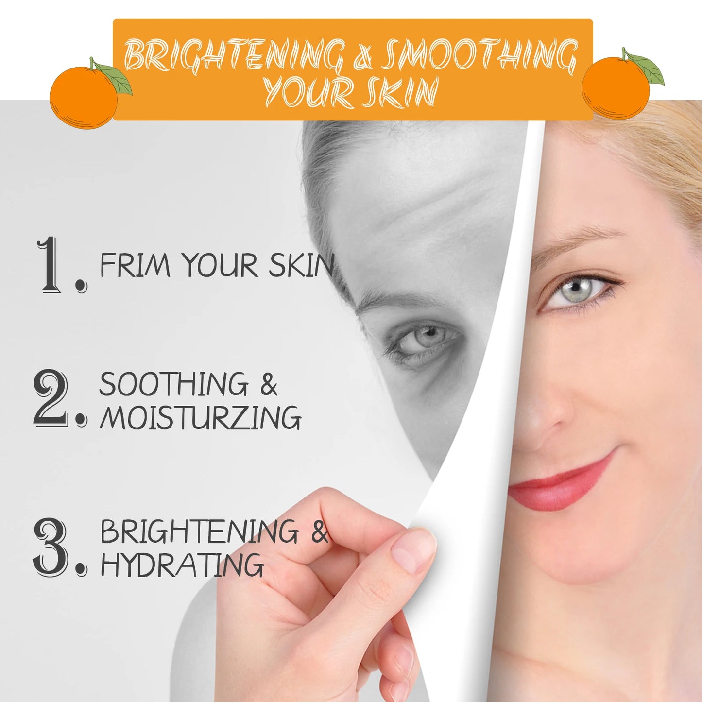 3-in-1 Facial Serum,Vitamin C&Retinol&Hyaluronic Acid,Even-Toned Complexion,Combats Dullness, Brightens & Refines Pores 17ml