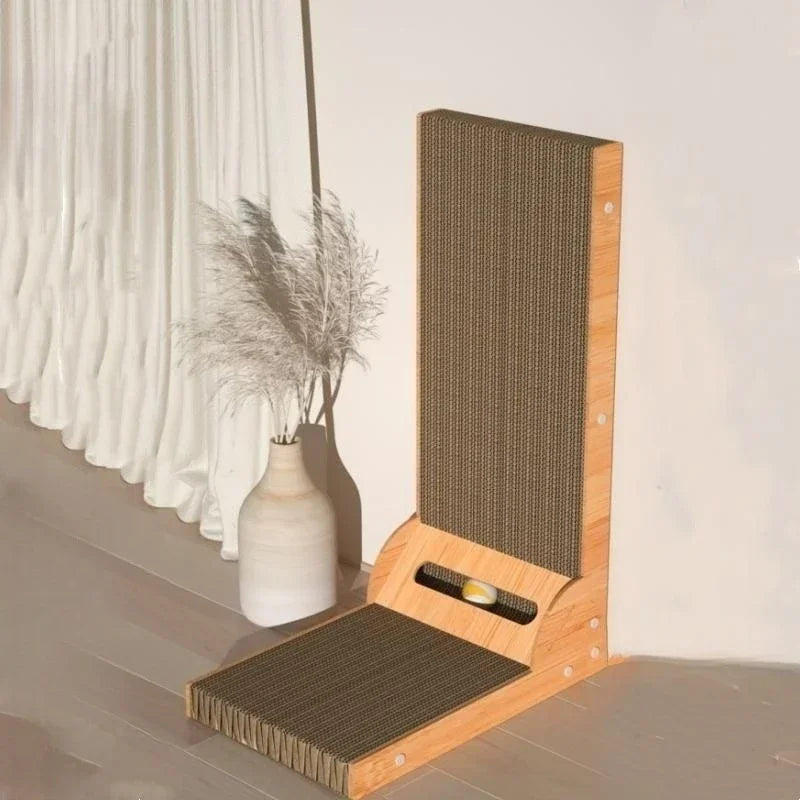 L-Shaped Detachable Cat Scratcher - Corrugated Paper – photo 4