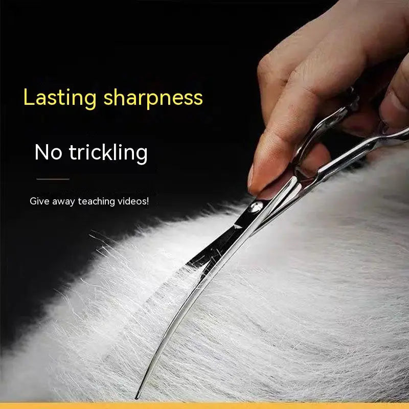 Professional Pet Trimming Scissors Set - Bent Shears – photo 2