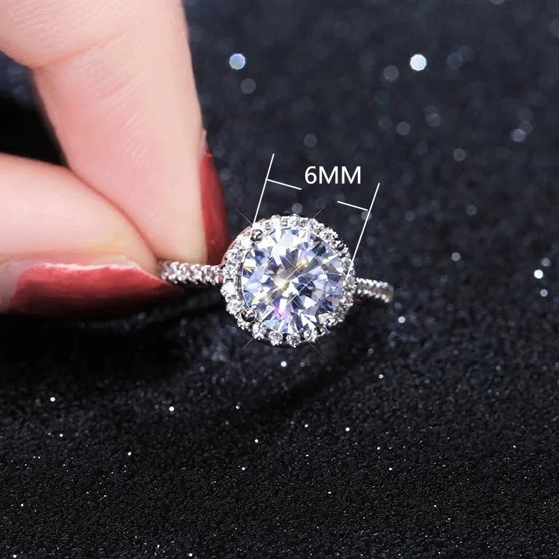 Cubic Zirconia White Gold Ring for Women - Bridal & Wedding