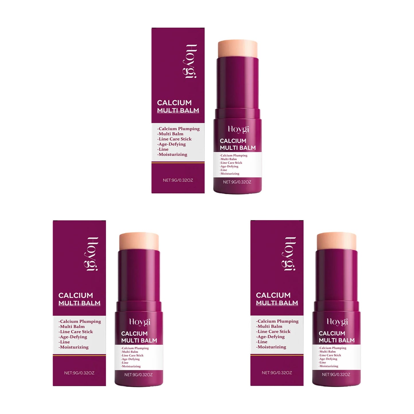Calcium Volume Multi Balm Stick Deep Hydrating Firming Stick Anti-Wrinkle Skincare Face & Eye Cream Pre-Makeup Moisturizer Daily Care