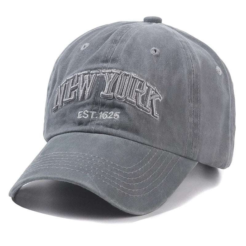 2026 New York Washed Cotton Cap For Men Women Gorras Snapback Caps Baseball Caps Sun protection Casquette Dad Hat Outdoors Cap