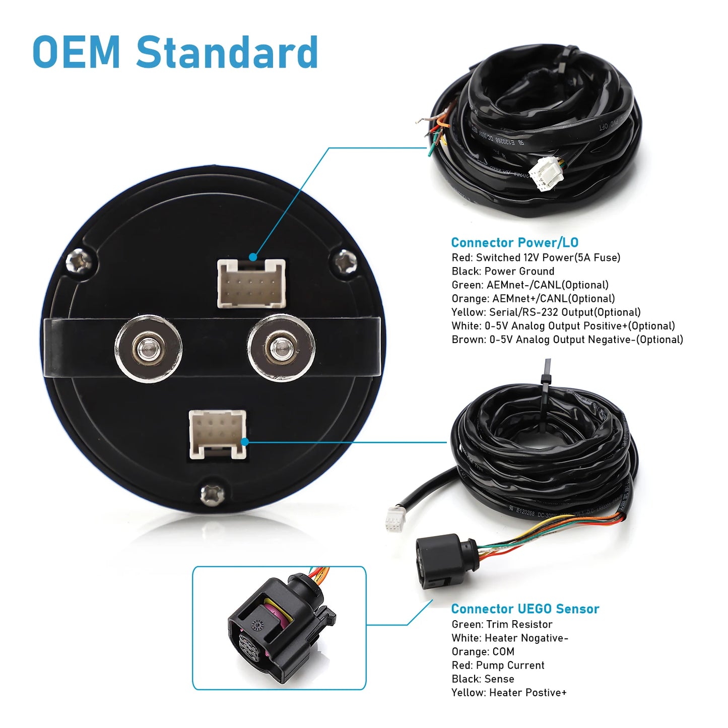 30-0300 AFR Wideband O2 Sensor Kit UEGO Wide Band LSU 4.9 Car Accessories Oxygen Sensor Gauge 0258017025 30-4110