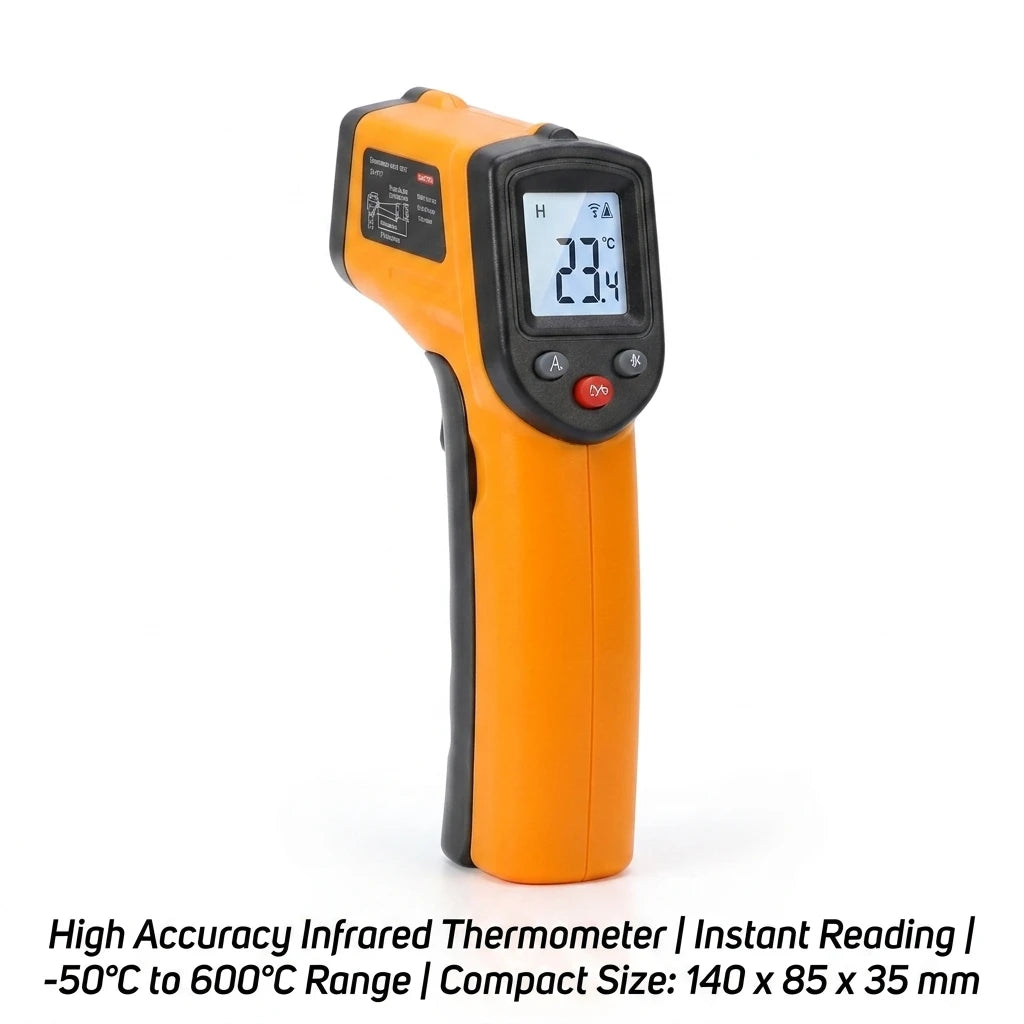 High-Precision Infrared Thermometer Electronic Temperature Gun for Kitchen Baking Water & Oil Temperature Meter Industrial