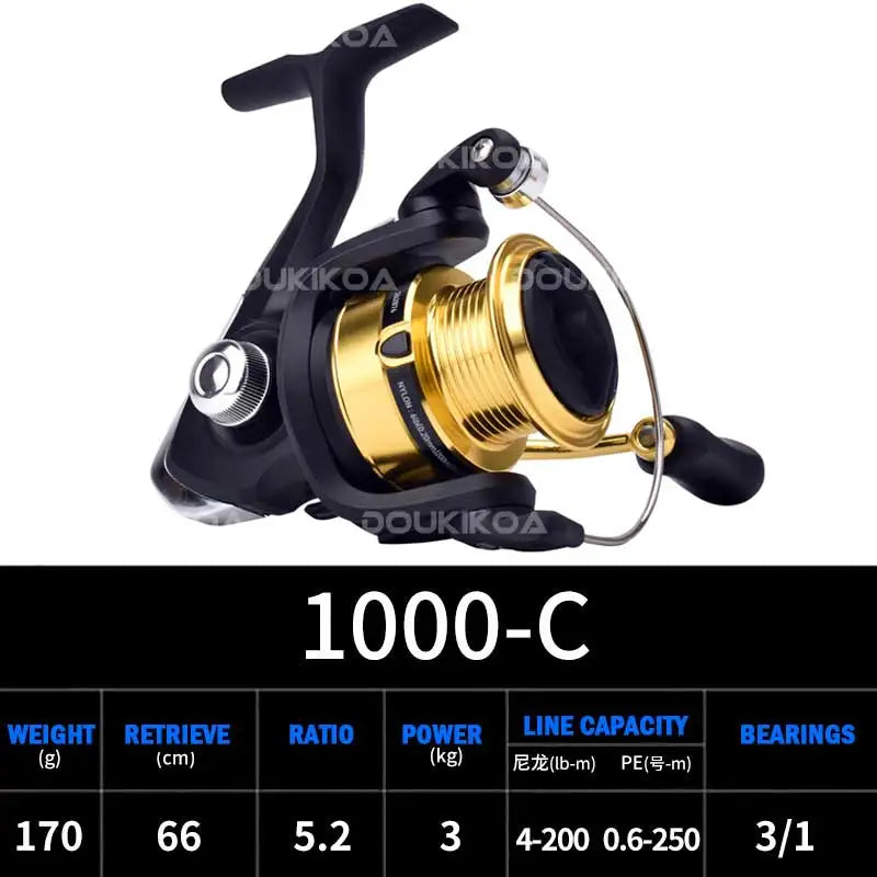 2023 DAIWA RS Fishing Spinning Reel 500 1000 1000C 2500 3000C Fishing Reels 5KG/10KG Power 5.3:1/6.2:1 Seawater Spinning Reels