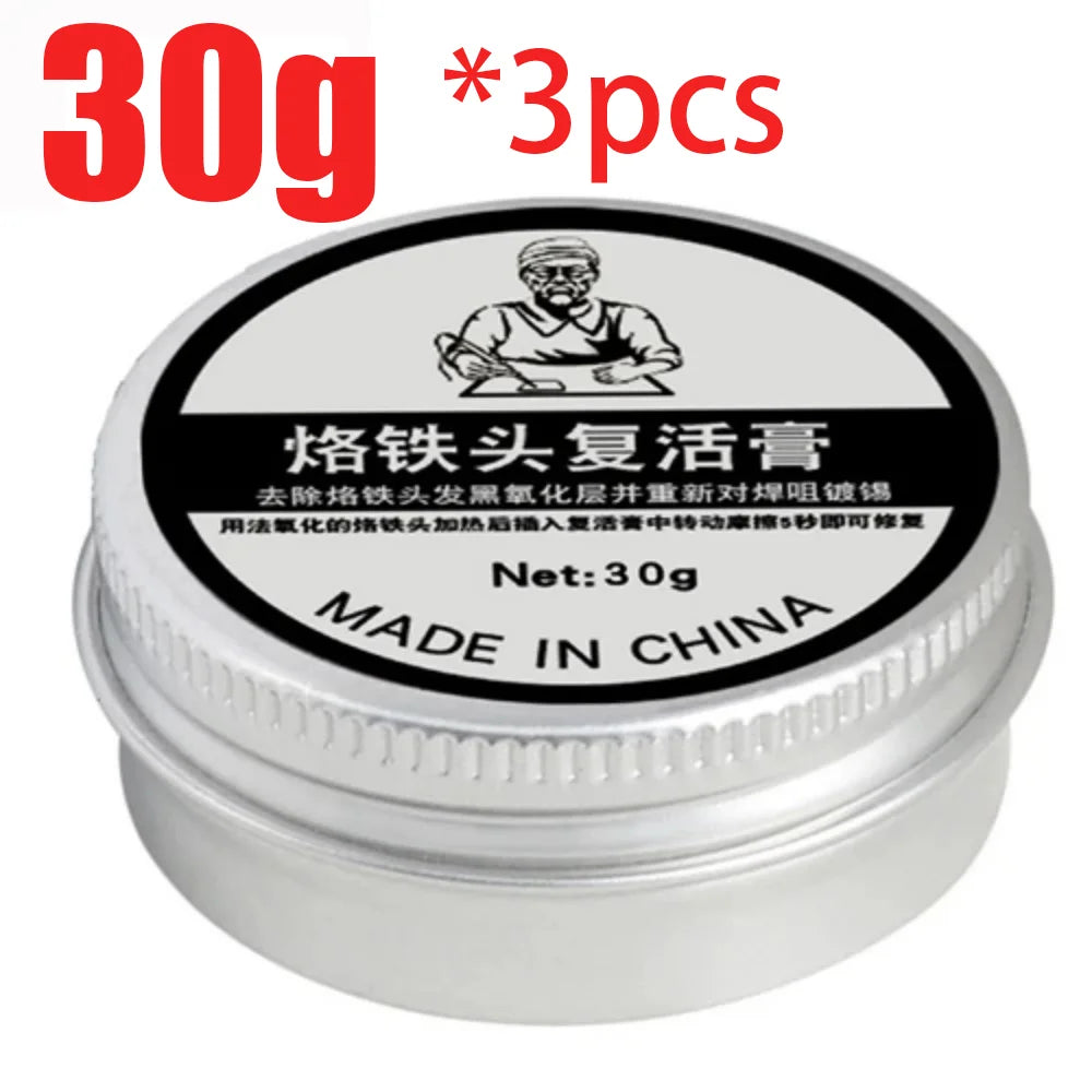150-6G Soldering Iron Head Resurrection Paste Iron Tip Refresher Solder Cream Non-stick Tin Repair Tool Iron Head Cleaning Paste
