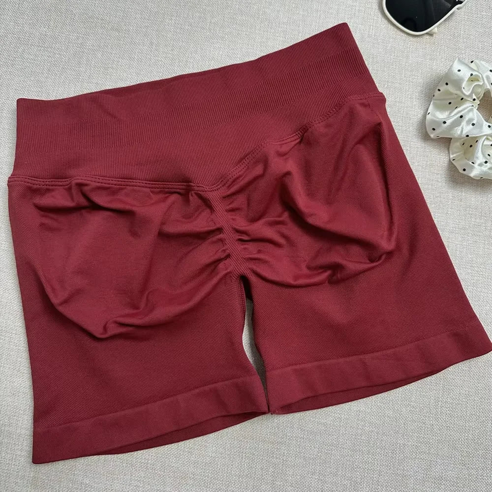 Impacts Shorts Set Workout Scrunch Shorts Sets Halter Sports Fitness Clothes Gym Suit Scrunch Shorts
