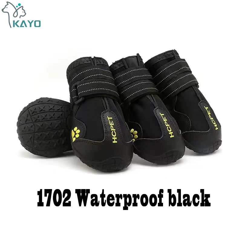 Reflective Anti-Slip Dog Boots 4-Pack - Rain and Snow Paw Protectors - photo 10