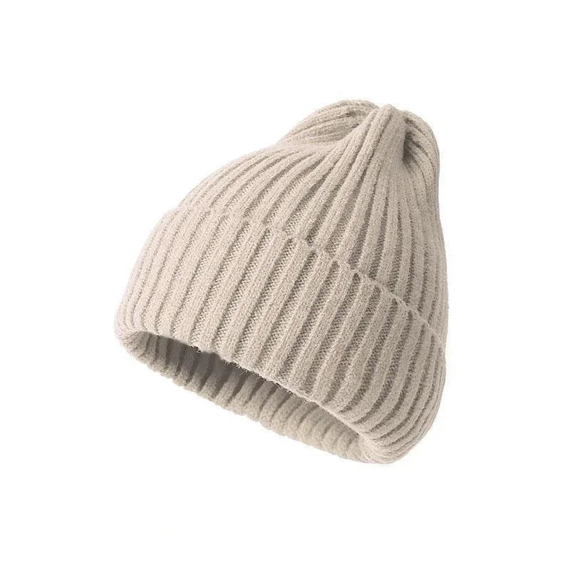 Unisex Crochet Knit Beanie - Solid Color Winter Hat for All Ages - photo 17